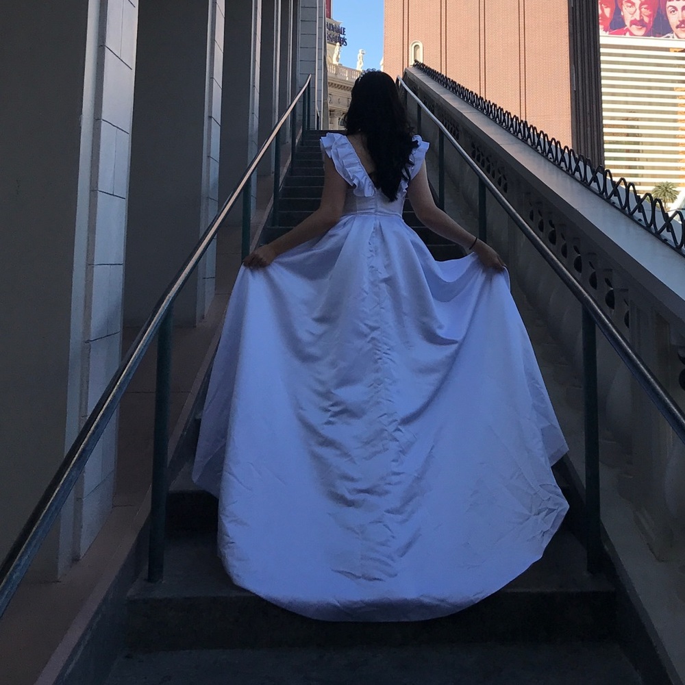 Ruffle Wedding Dress